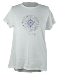 Dámske biele tričko s kamienkami B&C