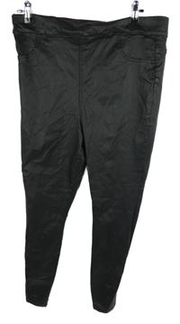 Dámské černé potažené skinny kalhoty Very
