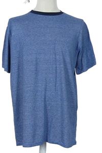 Pánske modré prúžkované tričko Kangaroo Poo