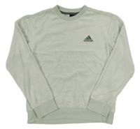 Svetlozelená mikina s logom Adidas