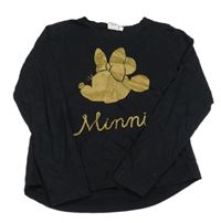 Čierne tričko s Minnie Disney