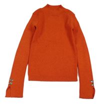 Červený trblietavý sveter River Island