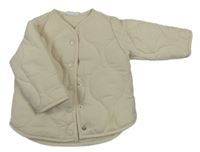 Svetlobéžová prešívaná šušťáková zateplená bunda F&F