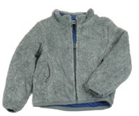 Šedá chlupatá podšitá propínací mikina Impidimpi