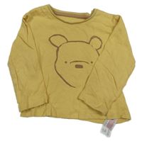 Žlté tričko s medvídkem Pú Primark