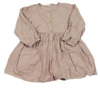 Svetloružové menšestrová prepínaci šaty H&M