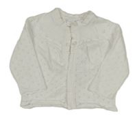 Biely perforovaný prepínaci sveter John Lewis