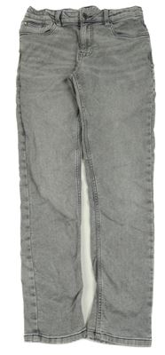 Šedé elastické rifle C&A