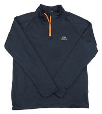 Tmavomodrá ľahká športová mikina Decathlon