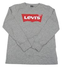Šedé melírované triko s logem Levi´s