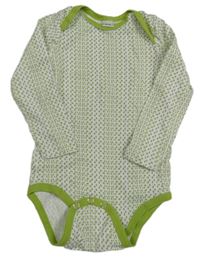 Bílo-zelené vzorované body 