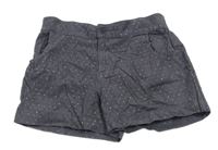 Tmavošedé manšestrové třpytivé kraťasy Mothercare