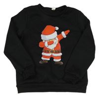 Čierna mikina so Santou