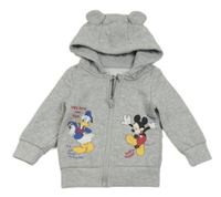 Sivá prepínaci mikina s Mickeym a kapucňou Primark
