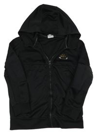 Černá sportovní funkční propínací mikina s kapucí Nike 