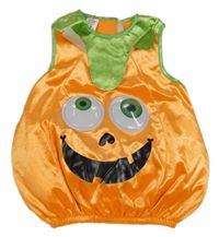 Kostým - Oranžová sametová vesta - dýně