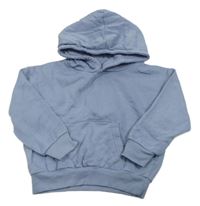 Modrá oversize mikina s logom a kapucňou Primark