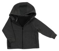 Tmavosivá prepínaci mikina s kapucňou Nutmeg