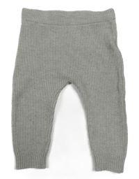 Šedé pletené žebrované tepláky F&F