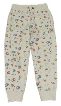 Bílo-barevné vzorované tepláky Primark