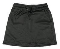 Čierna koženková sukňa WE