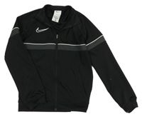 Černá sportovní propínací funkční mikina s logem Nike