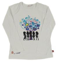 Bílé triko s potiskem - Lego Friens