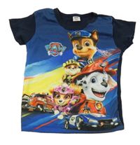 Modro-farebné tričko s Paw Patrol