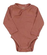 Ružové rebrované zavinovací body H&M