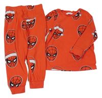 Červené fleecové pyžamo se Spidermanem M&S