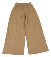 Béžové wide leg tepláky Zara