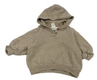 Béžová oversize mikina s kapucí H&M