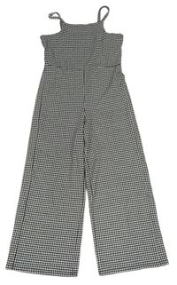 Čierno-biele vzorované culottes nohavice C&A