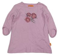 Ružové tričko s kvetmi Gin Tonic