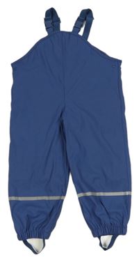 Tmavomodré nepromokavé podšité laclové kalhoty Lupilu
