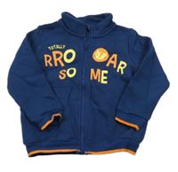 Tmavomodrá prepínaci mikina s nápisom Lupilu