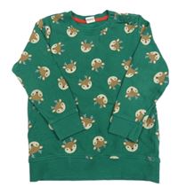 Tmavozelená mikina so sobmi H&M