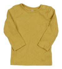 Žluté žebrované triko F&F