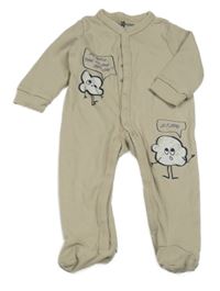 Béžový overal s mráčky So Cute