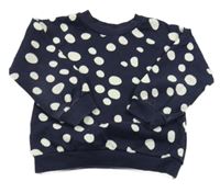 Tmavomodrá mikina s bodkami Nutmeg