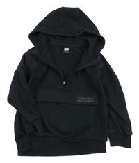 Čierna mikina s klokankou a kapucňou F&F