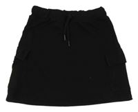 Čierna tepláková sukňa s vreckami C&A