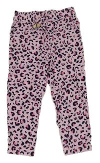 Svetloružové vzorované turecké nohavice Kiki&Koko