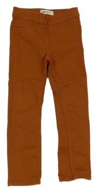 Hrdzavé džegíny H&M