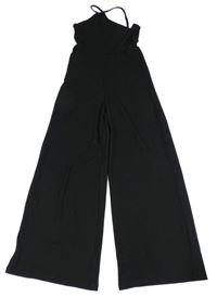 Čierny vzorovaný culottes overal New Look