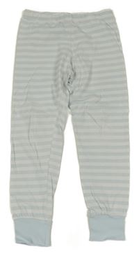 Světlemodro-bílé pruhované pyžamové kalhoty H&M