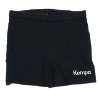 Čierne elastické kraťasy s logom Kempa