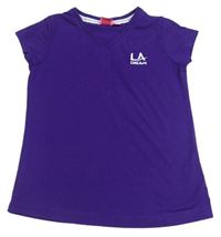 Purpurové tričko s logom LA Gear