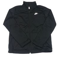 Čierna prepínaci športová mikina s logom Nike
