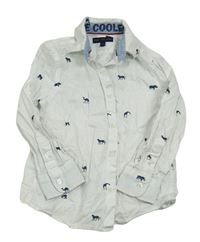 Bílá košile se zvířátky C&A